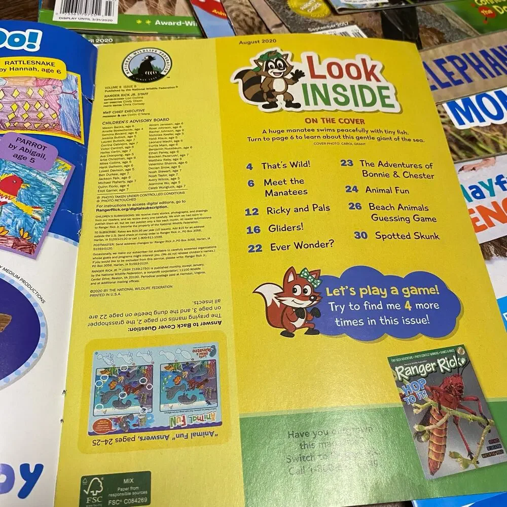 Ranger Rick Jr. Magazine Lot of 14 Kids Nature Homeschool Wildlife Children
